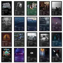 Nordic Pop Music Album Cover Poster Rapper Sza Kanye bunny Hip Hop Band Canvas Painting Decoration Aesthetic Wall Art Room Decor
