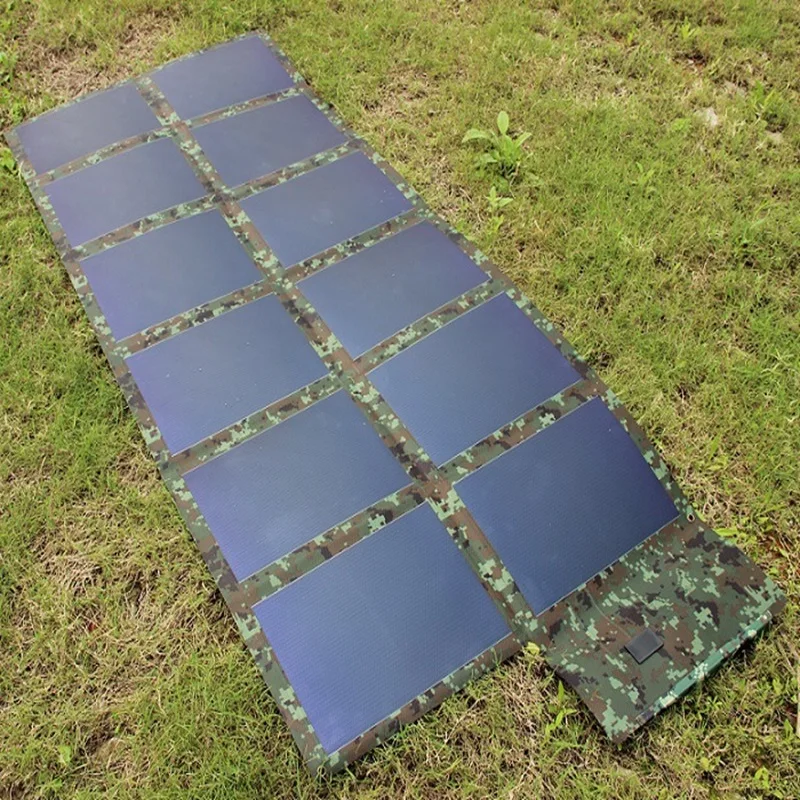 折りたたみ式非結晶シリコンソーラー充電器,72W,18V,ソーラーパネル,12Vバッテリー充電器,薄膜ソーラーバッグ,防水