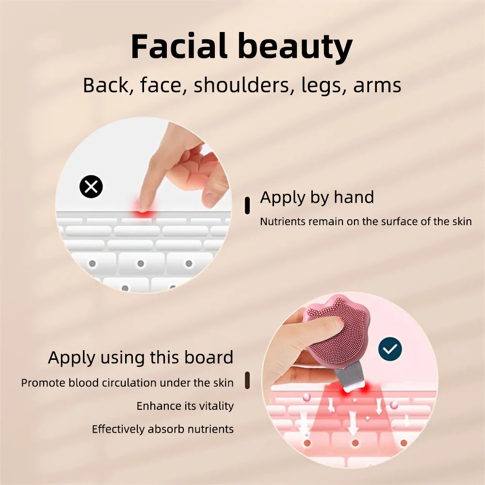 Depurador facial de silicona 2 en 1 con forma de pata de gato y eliminación de espinillas para el cuidado de los poros, cuidado de la piel suave y limpieza de maquillaje con cerdas suaves