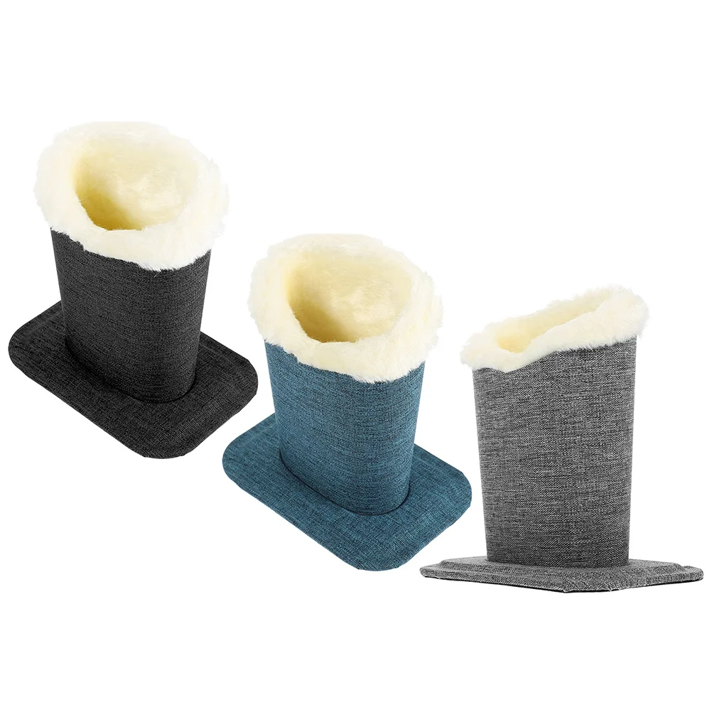 

3pcs Glasses Stand Set in Grey Blue Black Linen Material Suitable for Bedroom Living Room Office Study Porch for Sunglasses