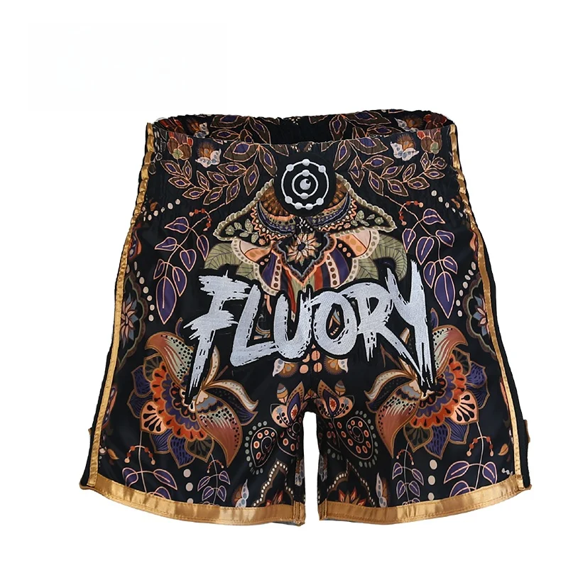 

Wuu Sle Men's Cetition orts Training Pants Individuali Free Fighting Suit Boxing Pants Martial Arts Sportswear