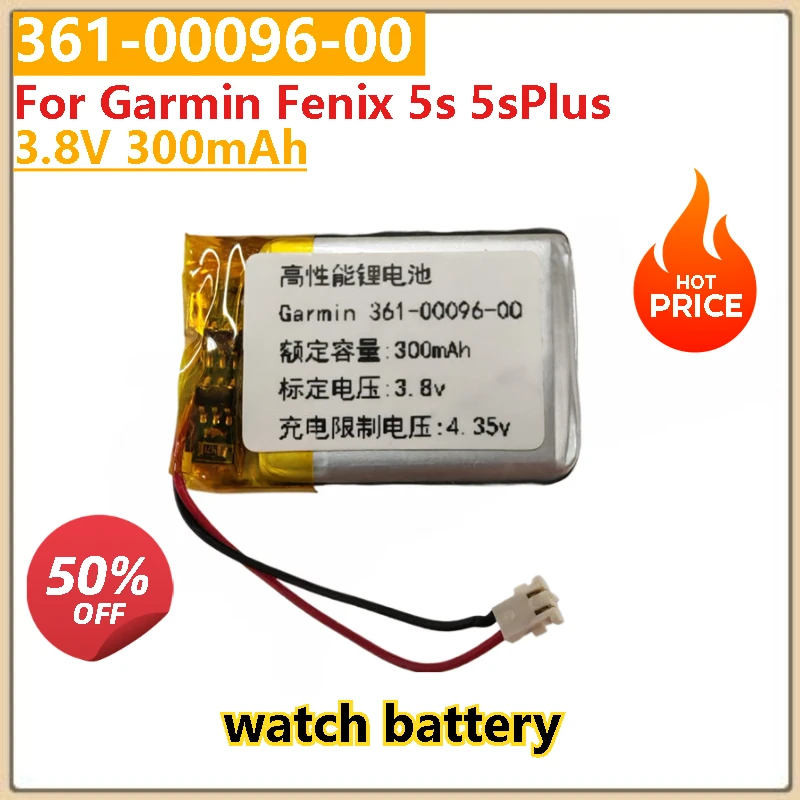 

High Quality 3.8V 361-00096-00 361-00097-00 361-00098-00 Replacement Sports Watch Battery For Garmin Fenix 5 5X 5S Plus