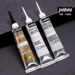 1PC PEBEO Vitrail 3D tessuto vernice, 20ml fibra tessile gancio linea penna impermeabile fai da te dipinto a mano ceramica metallo pigmento