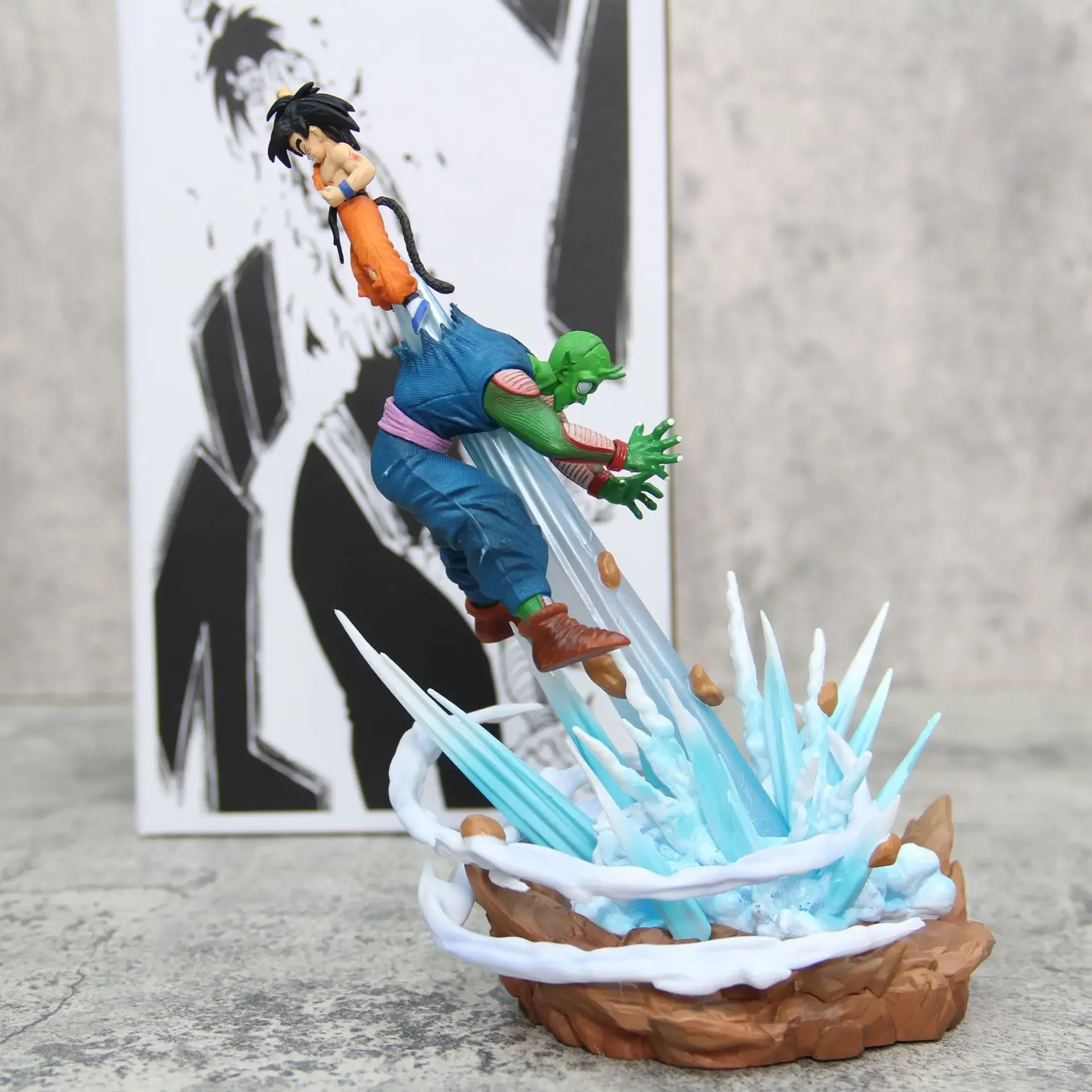 

21cm Anime Goku Dragon Ball Figure Son Goku VS Piccolo Figure PVC Action Figures Statue Collection Model Toys for Children Gifts