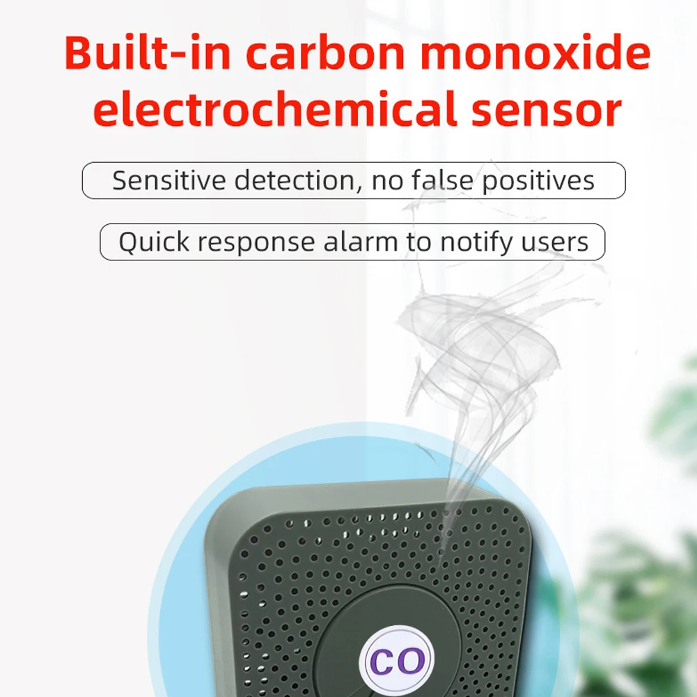 Tuya ZigBee WIFI CO Detector Portable Carbon Monoxide Tester Multifunctional Carbon Monoxide Concentration Test Meter