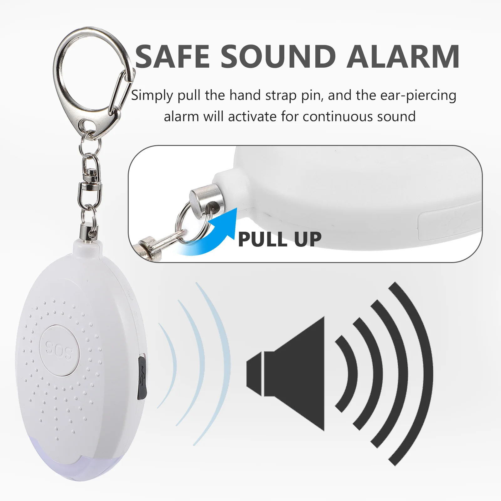 Allarme di sicurezza di emergenza Allarme di sicurezza personale Anti-lupo Luce a LED Corsa notturna Camminata Cane Escursionismo Campeggio Viaggi all'aperto