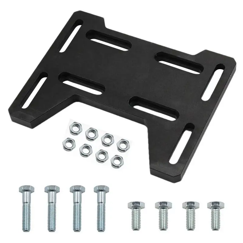 Aluminum Motor Plate Adjustable Motor Engine Mount Adapter Plate Small Engine Performance Parts Sturdy Multifunctional Motor