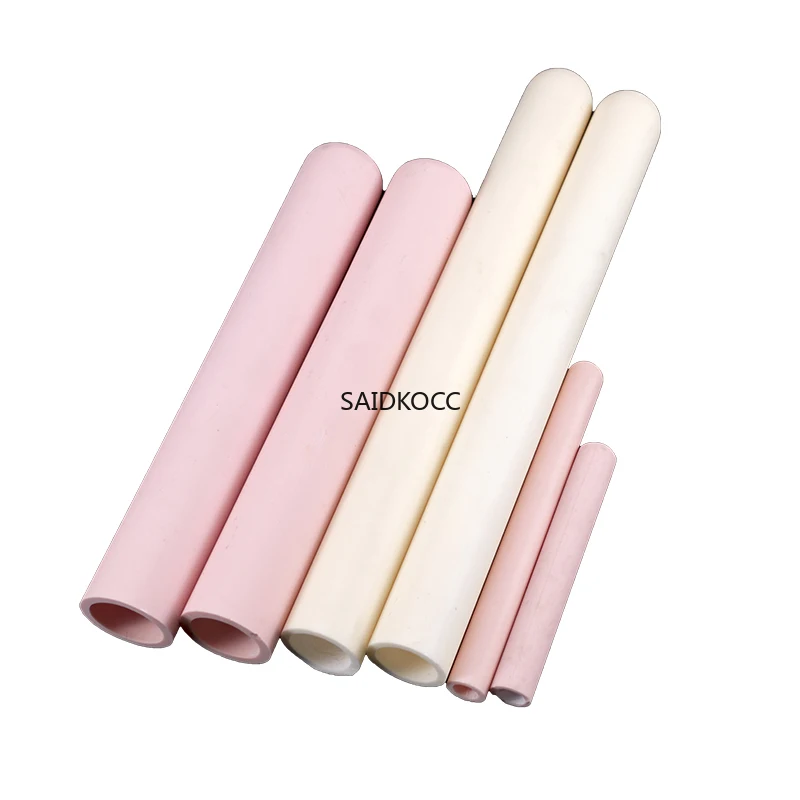 

SAIDKOCC Ceramic tube Corundum tube 95 99 purity wear-resistant high temperature thermocouple insulation protection tube