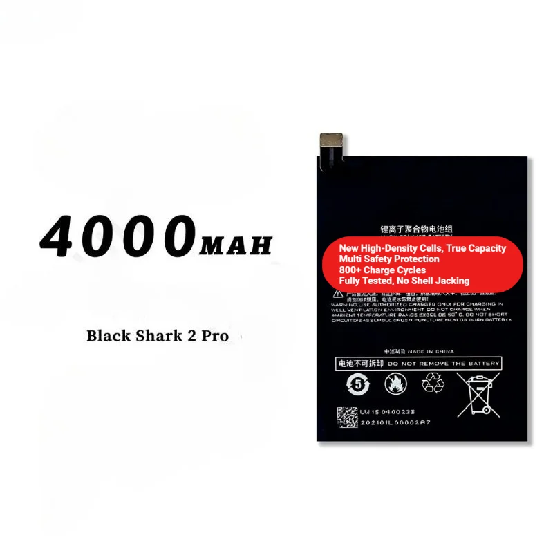 BS03FA for Xiaomi Black Shark 2 Pro Phone Battery 0 Cycle High Quality High Capacity Replacement Bateria Grade A Cell with Tools