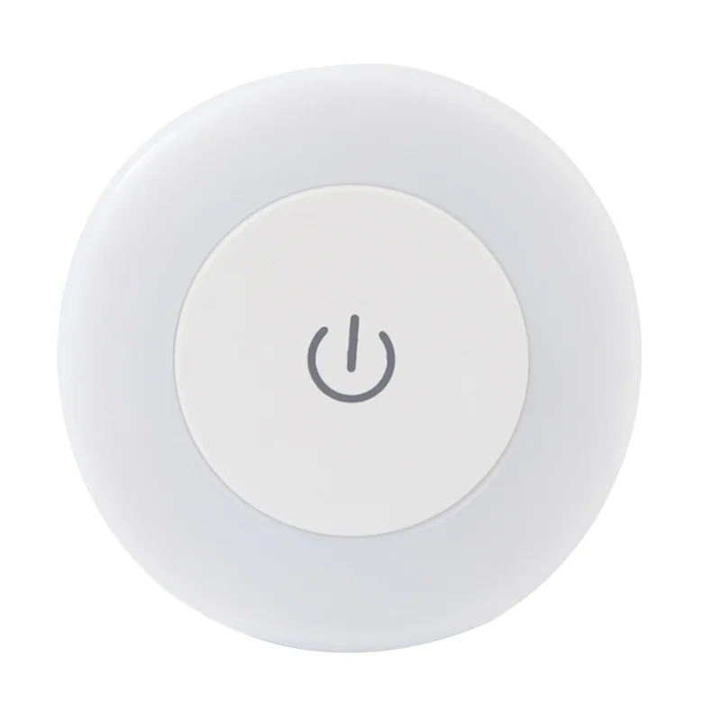 Portátil LED Touch Sensor Night Lights, 3 Modos, Base Magnética Luz de Parede, USB Recarregável, Redondo, Escurecimento, Suave, Quente