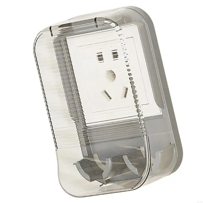Clear Wall Switches Cover Splashproof Box Plastic Electrical Outlet Cover Wall Mounted Socket Dustproof Box Enduring HX6C