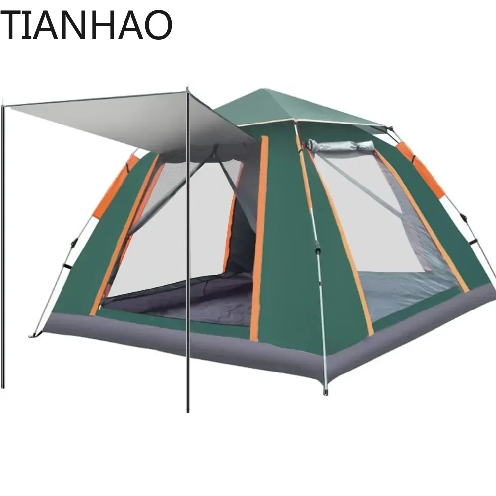 A Automatic Camping Outdoor Pop-up Tent for Waterproof Quick-Opening 4 Person Canopy