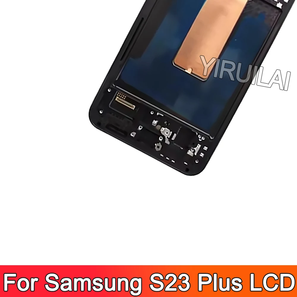 OLED For Samsung S23 Plus 5G S916B S916U Display LCD Touch Screen Digitizer per Samsung S23 + LCD con cornice