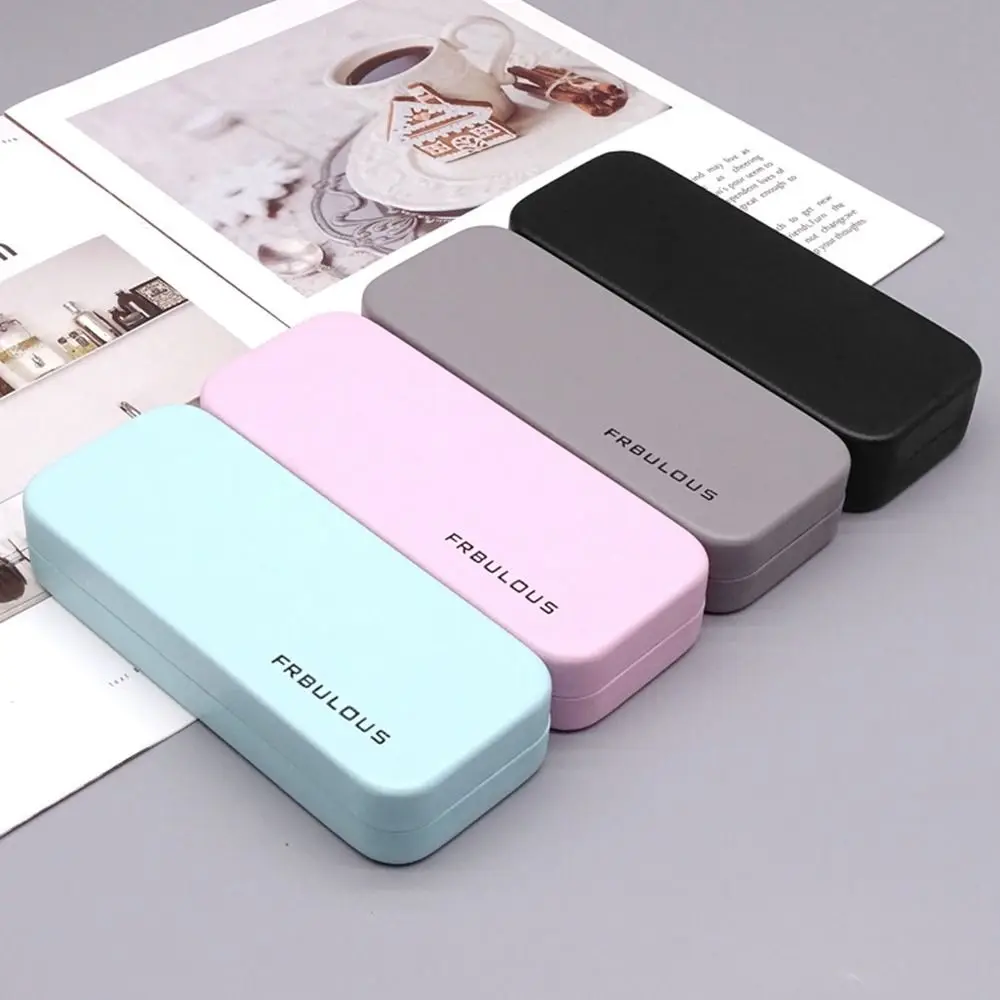 

Storage Box Solid Color Eyewear Protector Containers Women Spectacle Case Glasses Box Eyeglass Hard Box Reading Glasses Case