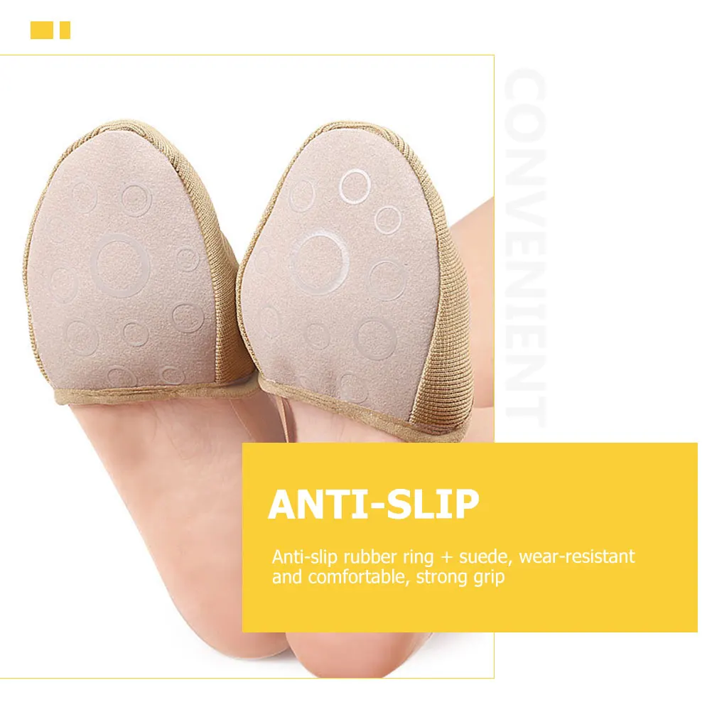 

1Pair Supple Forefoot Pads Non-Slip Half Palm Socks for Dancing Yoga Front Palm Cushion Breathable Shock Absorption High Heel
