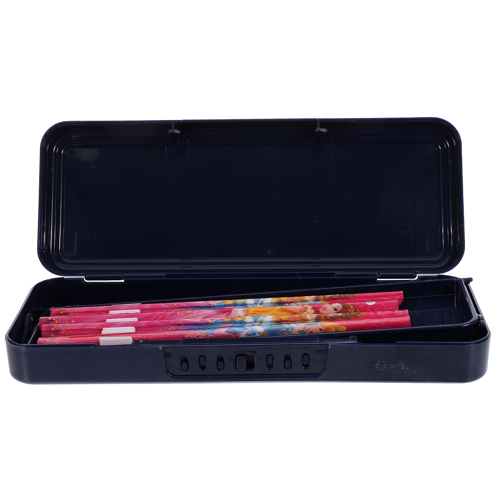 

Cartoon Pattern Pencil Box Crayon Container Handheld Stationery Case Containers for Classroom Aluminum Alloy