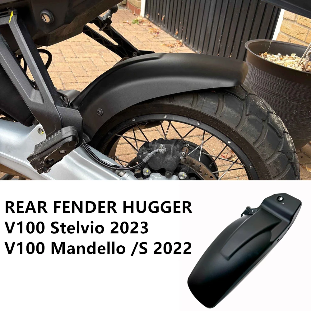 FIT For Moto V100 Mandello V100 Stelvio V 100 2023-2026 Motorcycle Rear Fender Extender Mudguard Splash Guard Cover Accessories