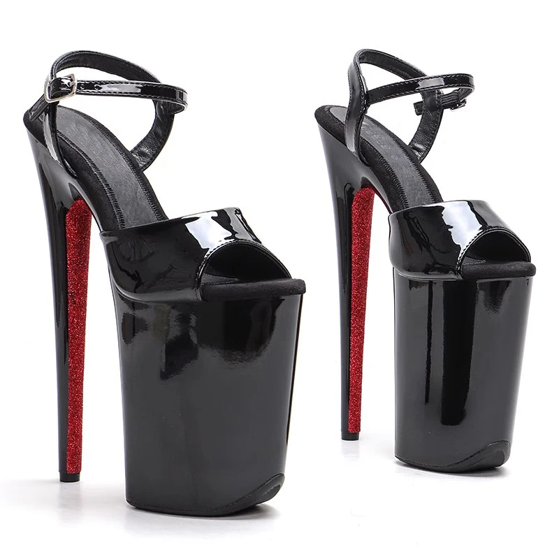 

Wome Fashion 23CM/9inches PU Upper Platform Sexy High Heels Sandals Pole Dance Shoes 026