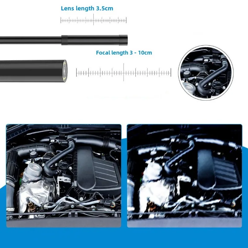 5.5MM 3in1 Android Endoscope IP67 Waterproof Comes with Various Accessories Industrial Pipeline Dredging Underwater Camera