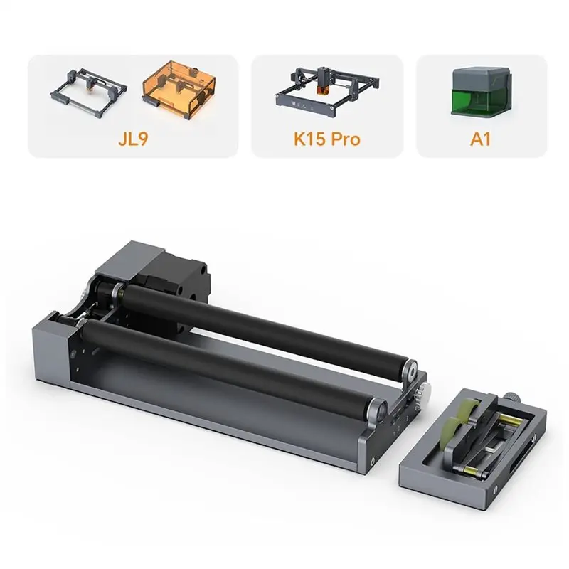 A93G Y-Axis 360 Degree Rotation For Cylindrical Object Rotary Roller With Bracket, For Cups, For Engraver And Cutter