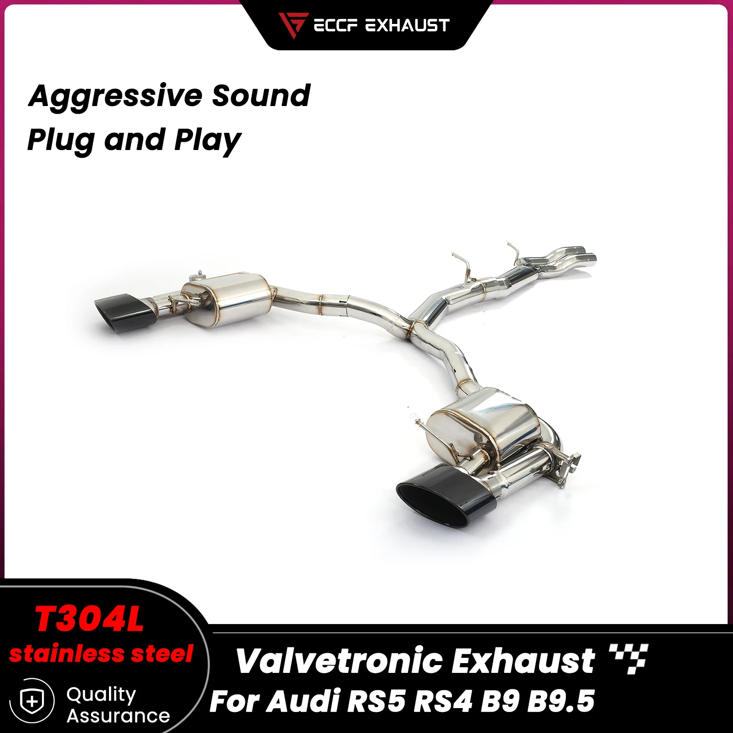 

Спортивная выхлопная система OEM с клапанами для Audi RS5 RS4 B9 B9.5: Агрессивный звук, улучшение производительности, простая установка