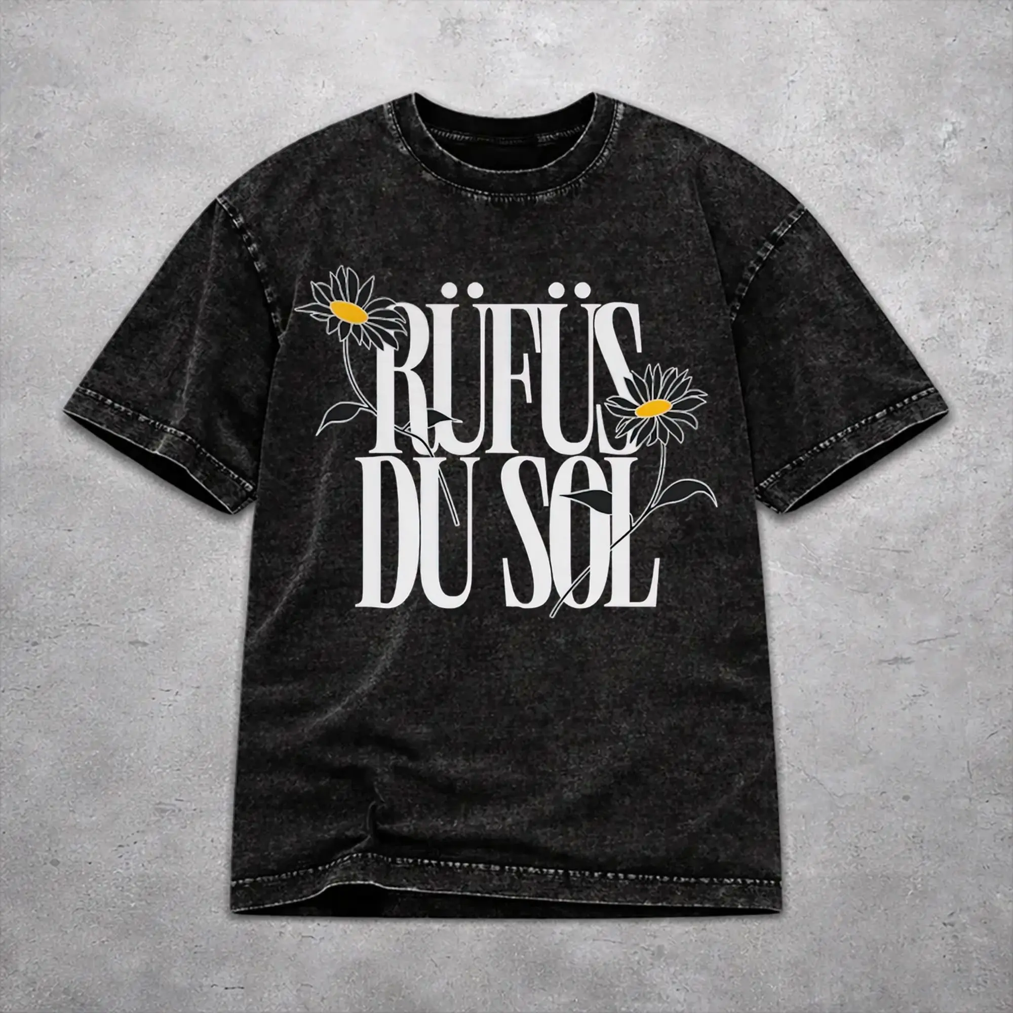 Hip Hop Rufus Du Sol 2026 Concert Outfit T-Shirts for Men Women  Cotton Washed Tee Shirts Clothing