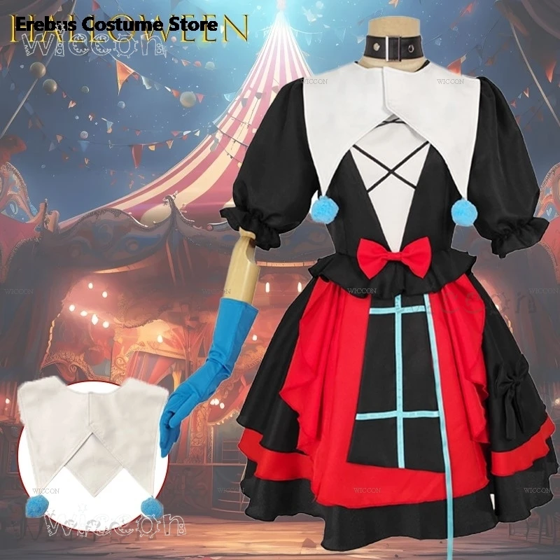 

Halloween Cosplay Escape Terrifying Night Clown Cosplay Costume Spectral Anime Horror Outfit Wronged soul Women Anime Clothing