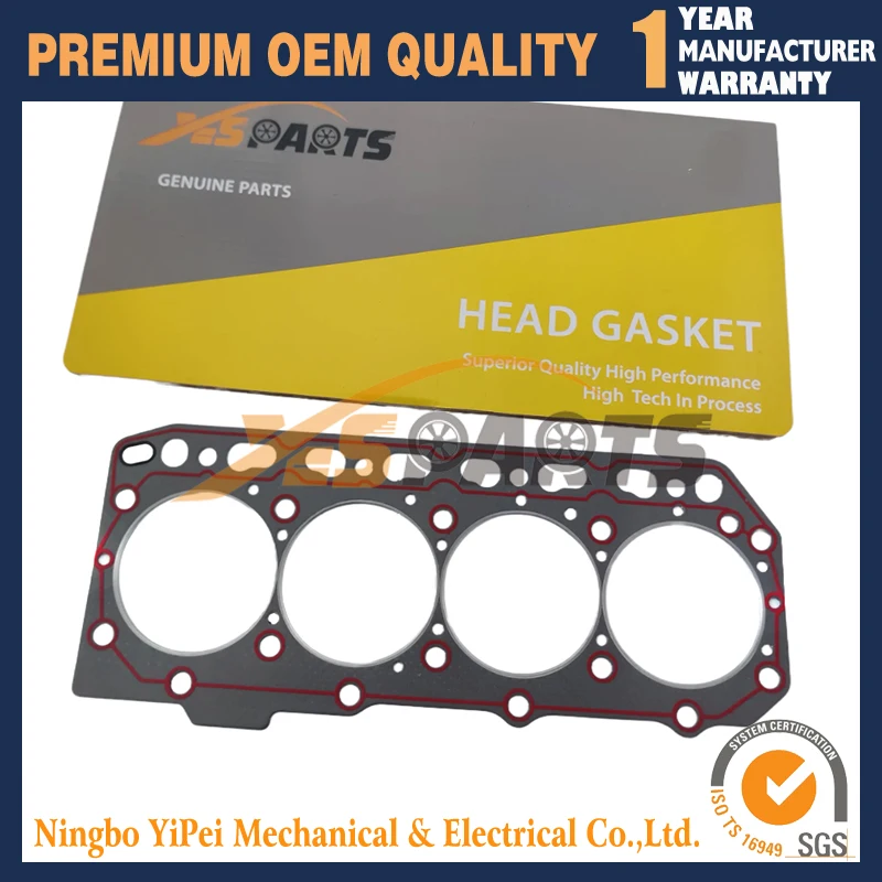 Head gasket for Thermo King TK486 TK486V TK486E Yanmar 4TNV86 4TNE86 (no metal）
