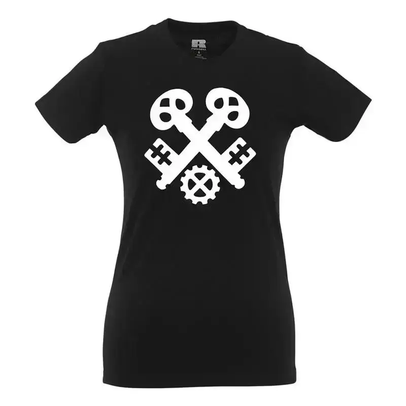 Locksmith guild coat of arms logo  fun  funny  sayings  girlie shirt