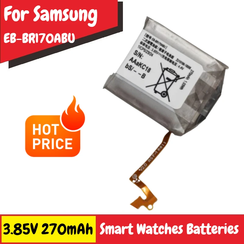EB-BR170ABU Akku 3,85 V 270 mAh für Samsung Watch Galaxy R170 Brandneue hohe Qualität