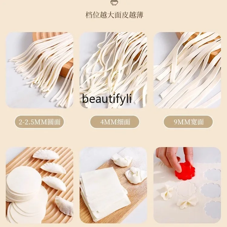 Máquina de macarrão pequena doméstica manual comercial automática máquina de pele de bolinho multifuncional máquina de rolamento