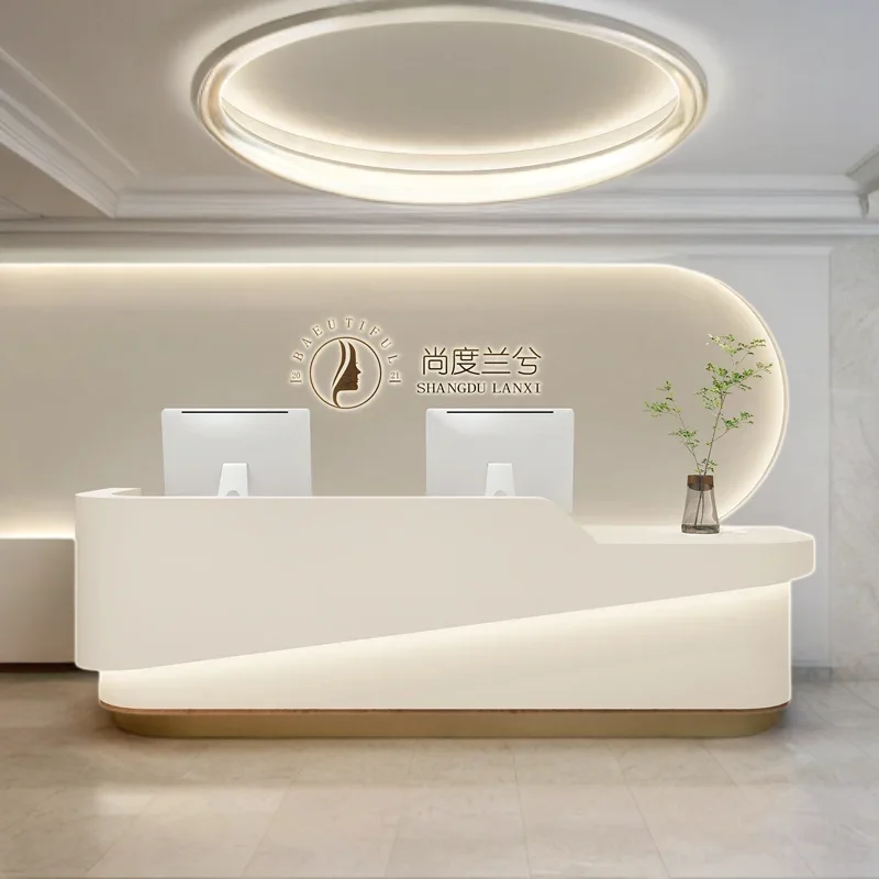 Pulpito Beauty Salon Reception Atril Desks Tables Customer Center Front Desk Counter Office Counters Professional Furniture