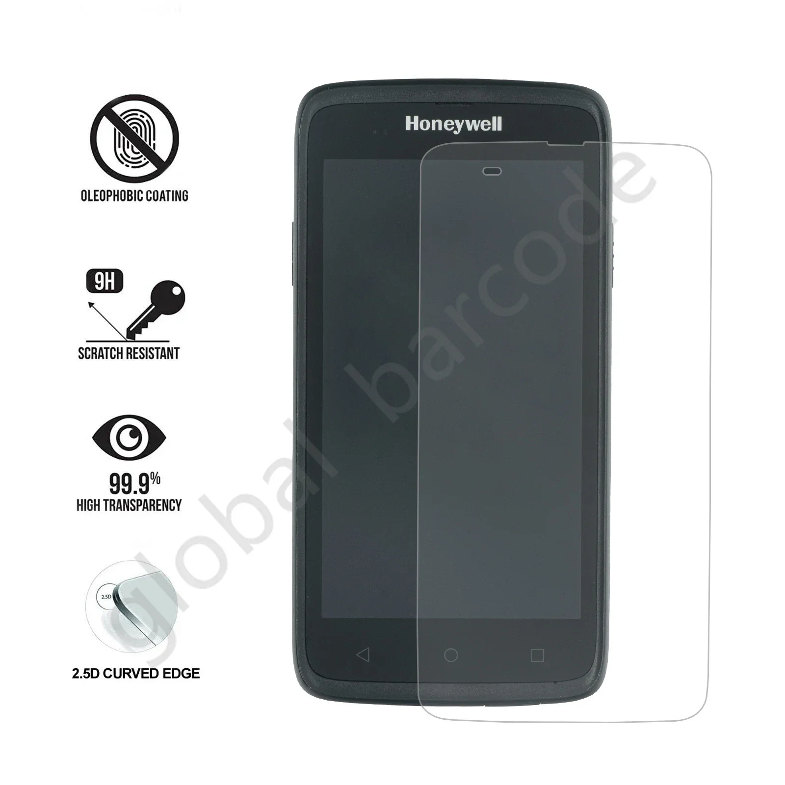 5pcs Tempered Glass Screen Protector for Honeywell Scanpal EDA50