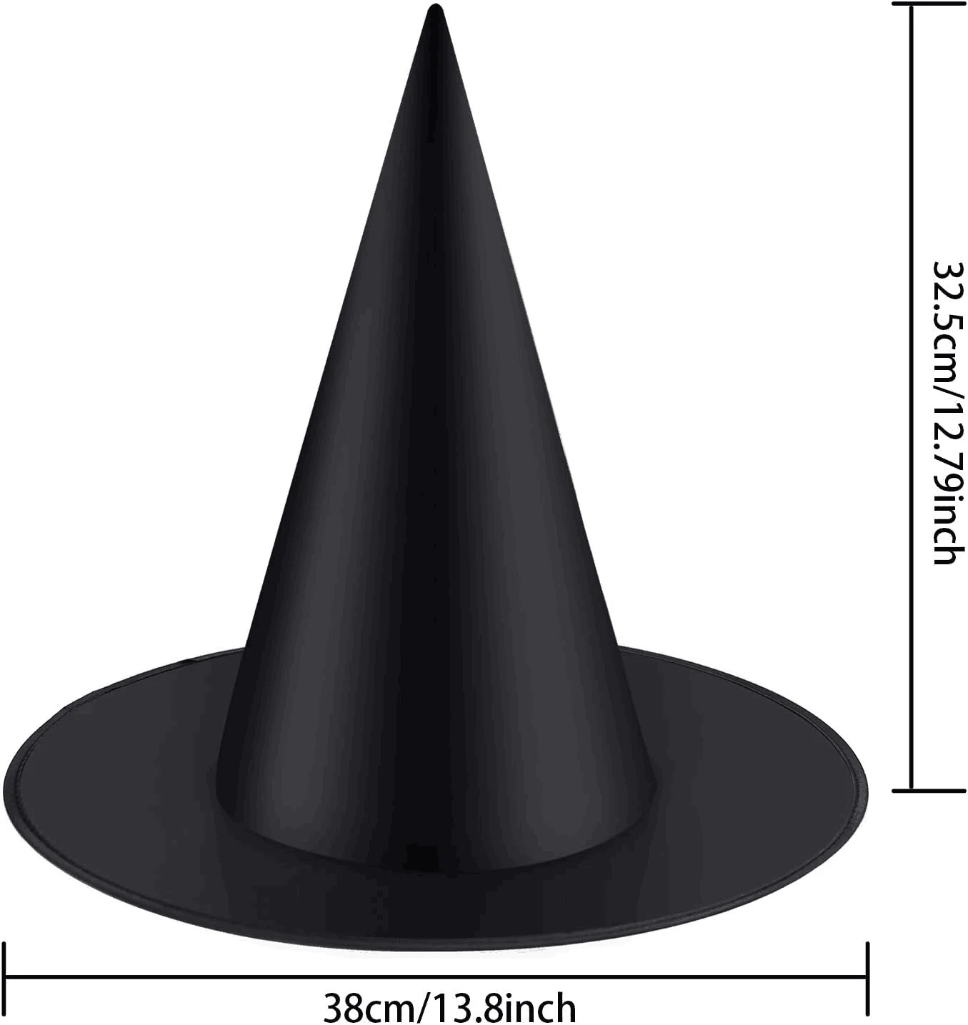 12pcs Halloween Wizard Hat Kids Adults Halloween Party Cosplay Costume Decoration Witch Hat Home Yard Hanging Halloween Decors