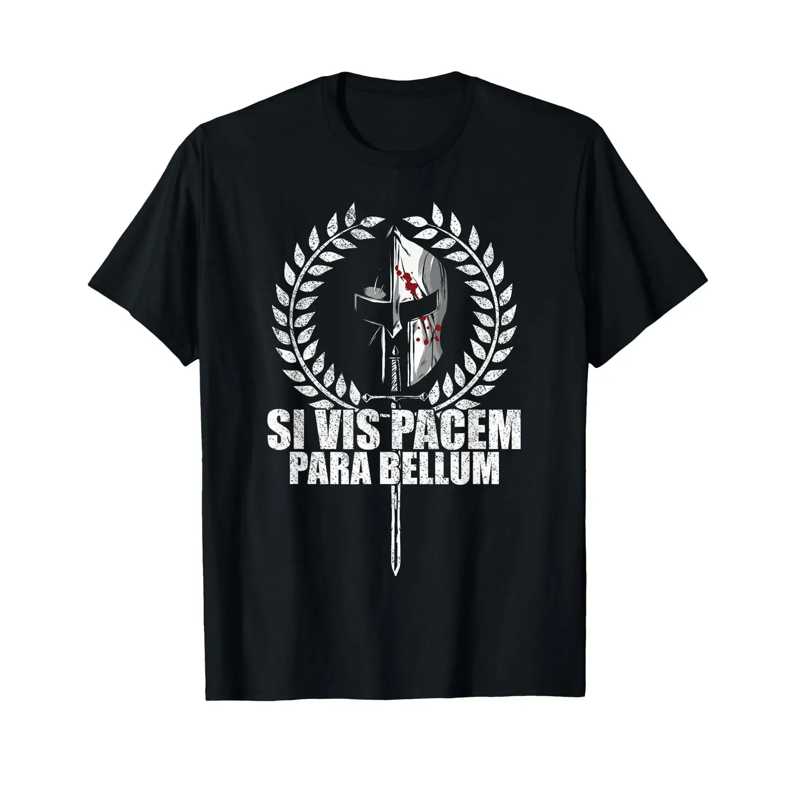 T-shirt unisexe vintage « Si Vis Pacem Para Bellum » – Sagesse et Proverbe Latins – Effet Délavé, Confortable et Extensible – Vêtement de Créateur