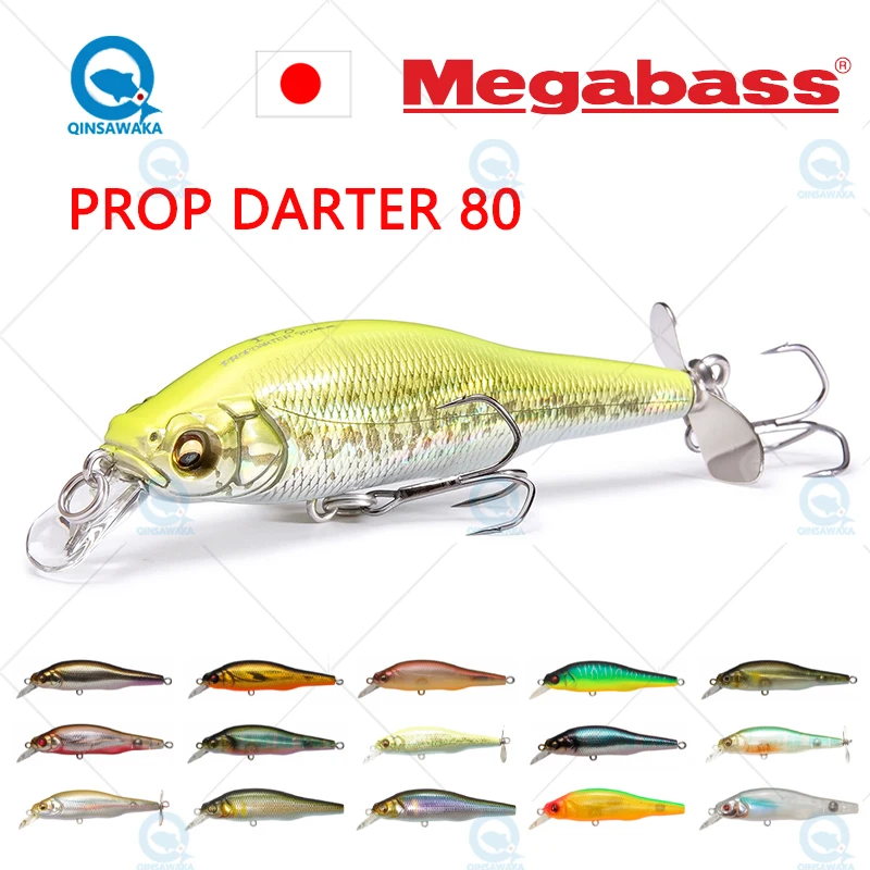 JAPAN Megabass PROP DARTER 80 X-80 PD Floating 80mm Fishing Lure Jerkbait Dynamic Saltwater Sea Tackle Rolling Wobble