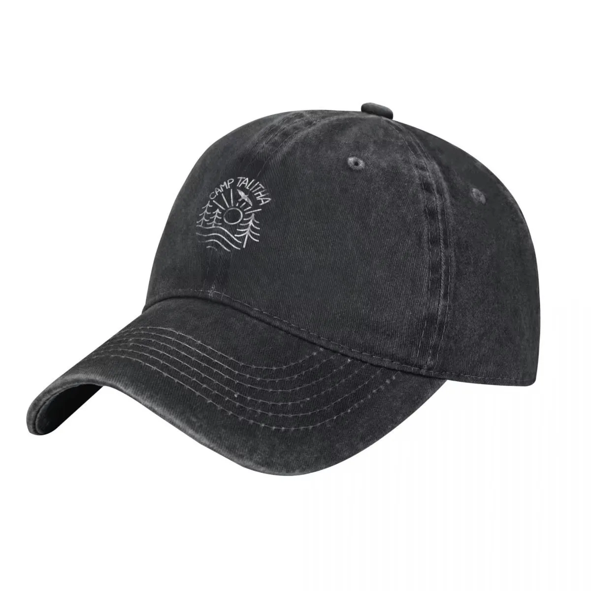 Camp Talitha Graphic Baseball Cap Unisex Washed Cotton Sun Hat for All Seasons