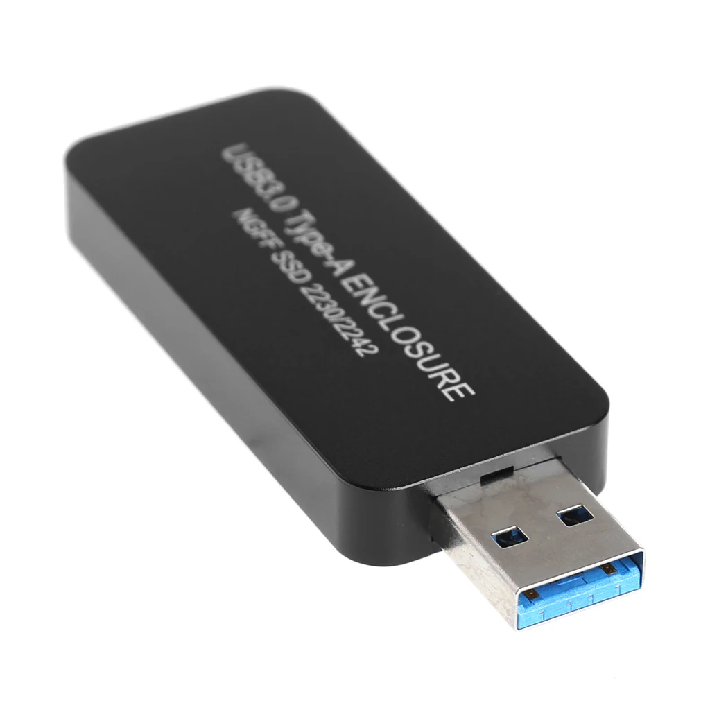 Carcasa de SSD USB 3,0 a M.2 USB3.0 a NGFF B KEY adaptador de disco duro B + M Key M2 SATA SSD caja móvil externa para SSD 2230 2242 M2