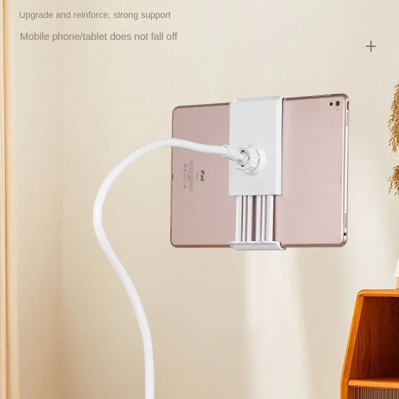 Penyangga Tablet di Meja Samping Tempat Tidur, Penyangga Tablet Lengan Panjang yang Dapat Disesuaikan, Cocok untuk iPad Samsung Xiaomi 4-11 Inci