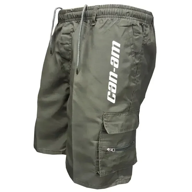 AliExpress NONE 2026 Outdoor shorts, bike shorts with elastic belts, baggy work shorts with multiple pockets, quick-drying printed sweatpants