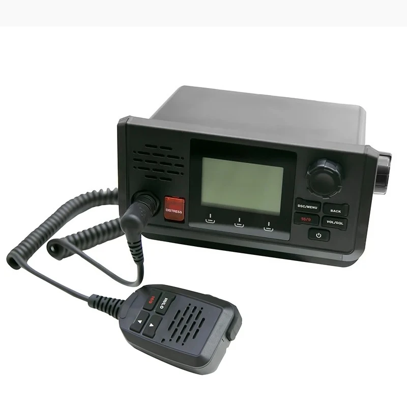 High Performance 25 Watt GPS-equipped Waterproof IP67 Marine Fixed Mount VHF Radio for Boating