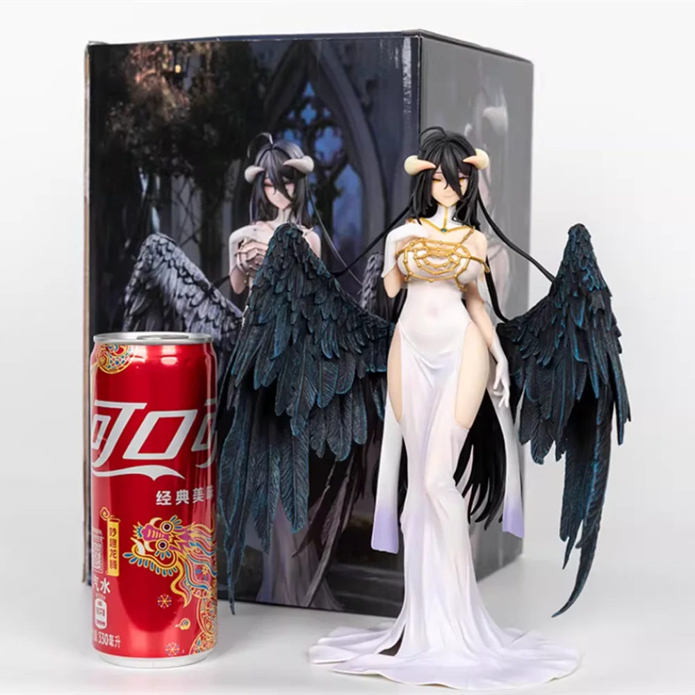 

Gk Statue 24cm Overlord Albedo Pure White Devil Girl Figurine Model Collection Desktop Ornament Boy Birthday Gift