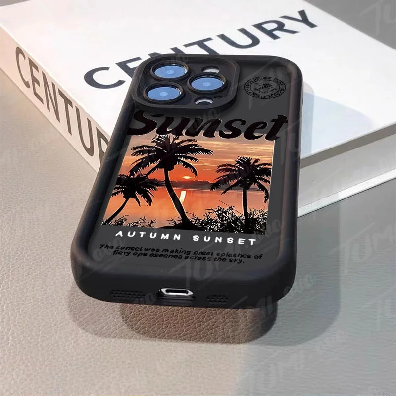 Sunset Scenery Silicone Phone Case for Xiaomi POCO X6 X5 X4 GT F3 F4 F5 M6 Pro X3 NFC Mi 13T 12T 11T 13 12 11 Lite 5G NE Cover