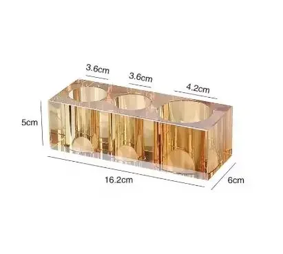 Crystal Glass Bathroom Decoration Accessories Light Luxury Glass Cup Toothbrush Holder Soap Bottle Bathroom Accessories Set Tray