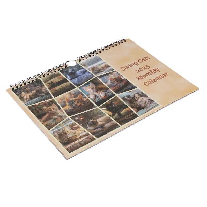 Grappige Kattenkalender, Kattenmuurkalender-12 Maanden Planner Familieplanner Maandelijkse Muurkalender Voor Thuis