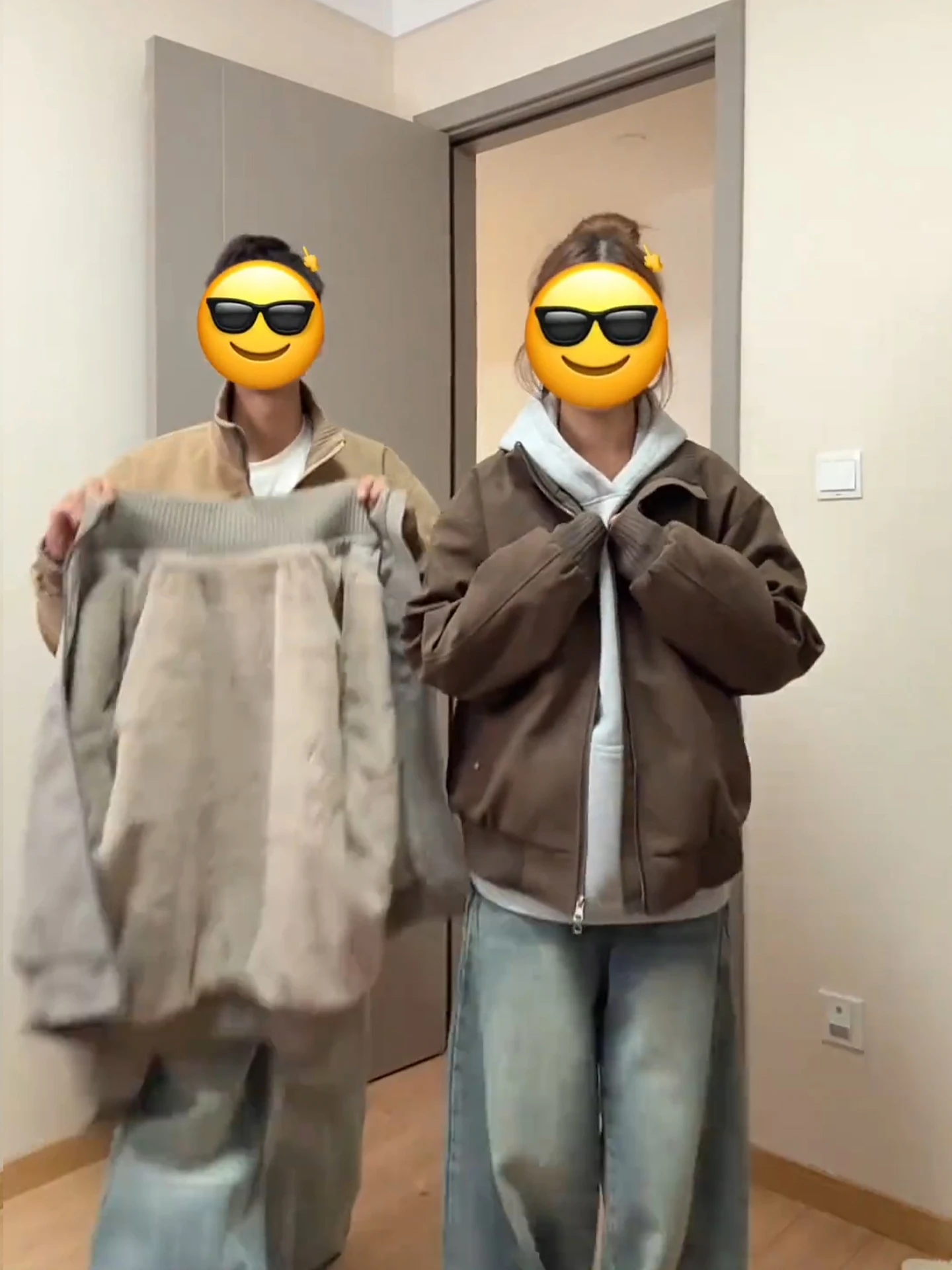 

Thiened Tie-Dye Cotton Jaet Stand Collar ex Autumn Winter Warm Pilot Coat Men's Women's Cleanfit Flight Jaet