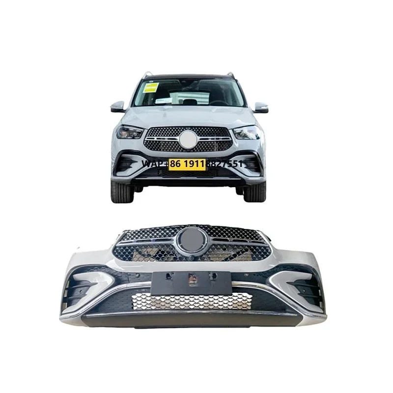 

2024 GLE Car Front Bumper 167 E53 167 GLE450 167GLE400 Car Safety Belt Grille Kit, Beautiful Condition