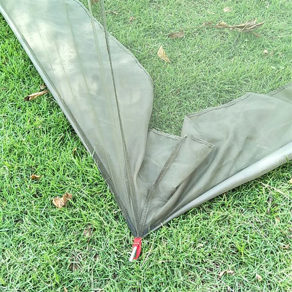 

Portable Mosquito Net Tent Lightweight Compact Mesh High Visibility Fine Polyester Asymmetrical Hanging Color-Coded Corners For
