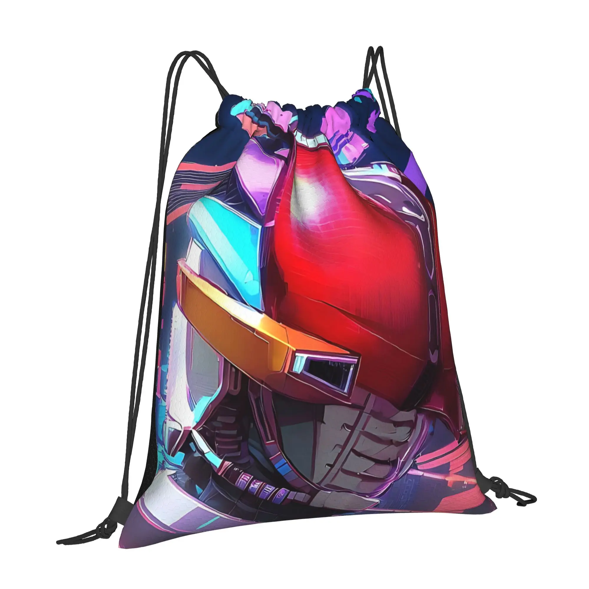 bag Pouch Kamen rider Den O Liner  Drawstring Bags Travel Pouch Print Backpack Boy Girls School Shoe Bag