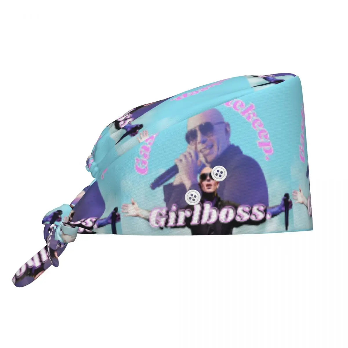 

Mr. Worldwide Says To Girlboss Scrub Hat Doctor Working Surgical Cap Unisex Adjustable Nursing Caps for Dentist